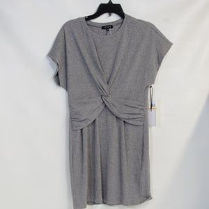 1. State Woman's Gray Twisted Knot Cocktail Mini Dress NWT